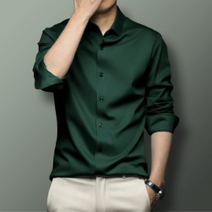 Green micro shirt