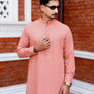 Ember Weave Panjabi | Pop Sea Pink